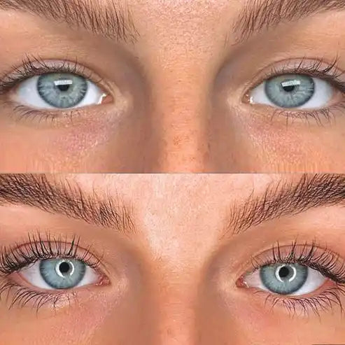 Dramatic lash transformation – enhanced volume and length