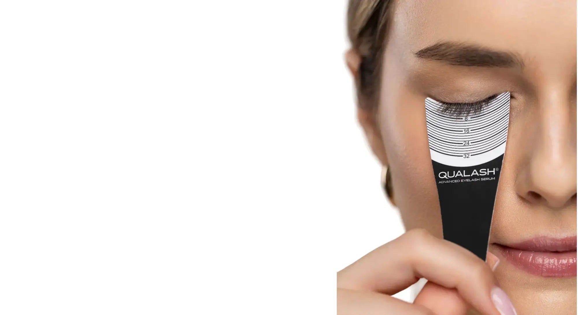 Patience that pays off – visible eyelash growth results over time using QUALASH Advanced Eyelash Serum