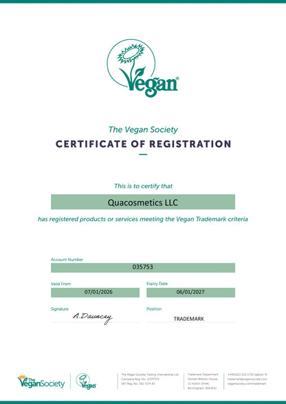 Certificate of Registration Vegan 2026 - 2027