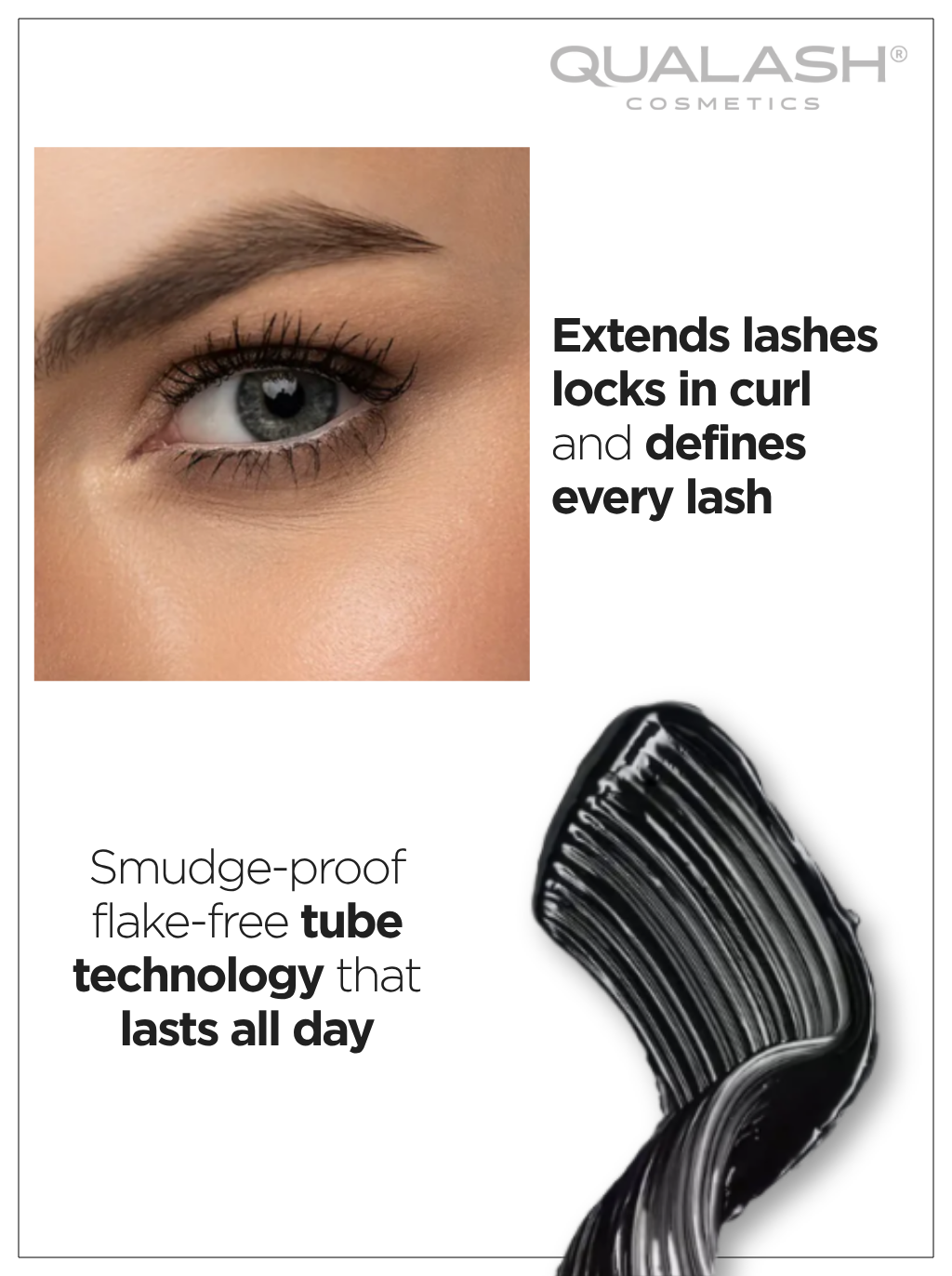 Peptide Mascara + Lash Separator Set – Curl & Volume | QUALASH