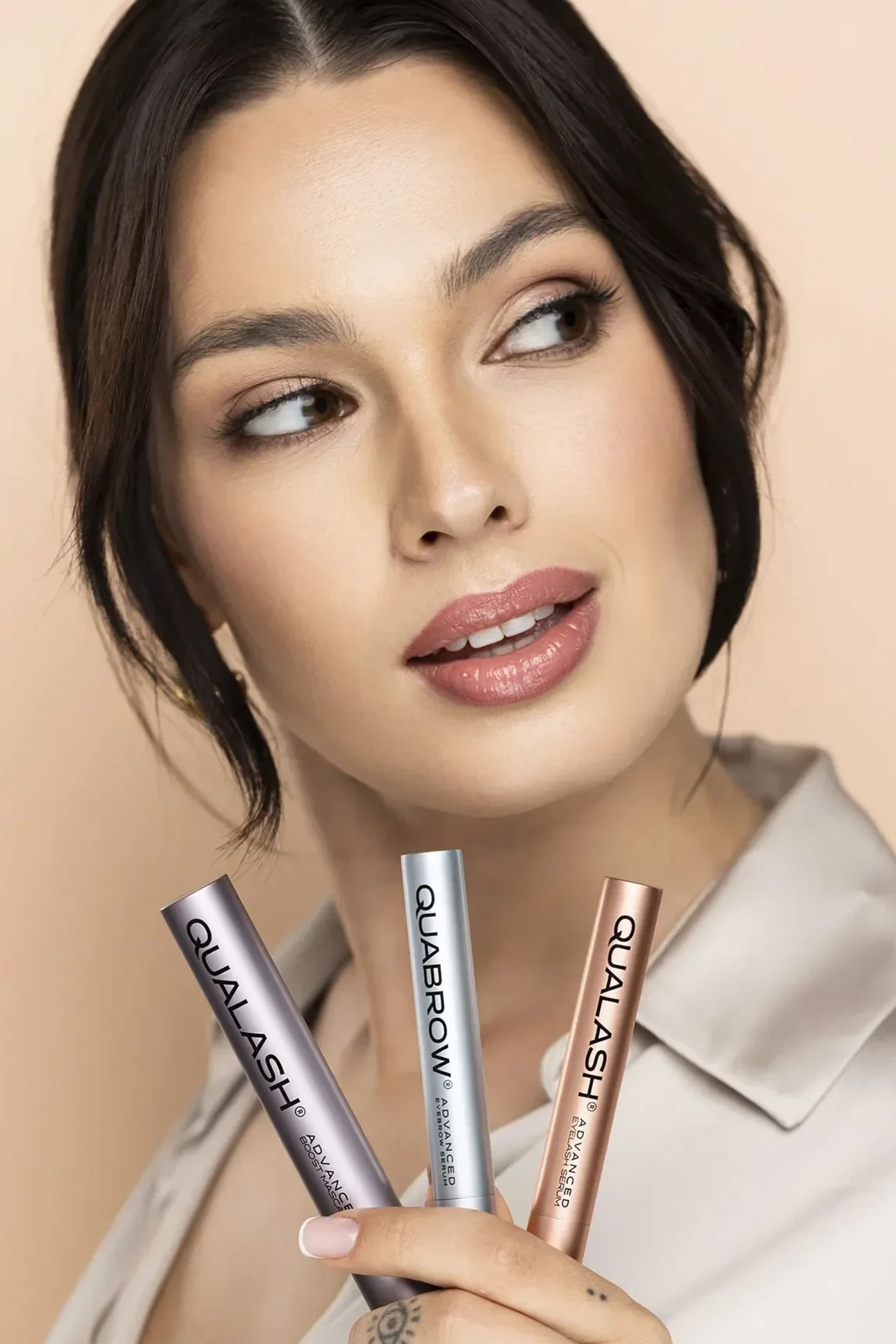 Advanced Eyelash Serum Duo – Longer Lashes in 4 Weeks | QUALASH