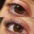 Before and after results of Qualash Eyelash Serum